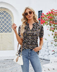 V-Neck Short Sleeved T-Shirt