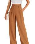 Solid Color Casual Straight Pants