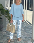 Printed Pants and Top 2 Peice Set
