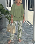 Printed Pants and Top 2 Peice Set