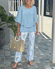 Printed Pants and Top 2 Peice Set