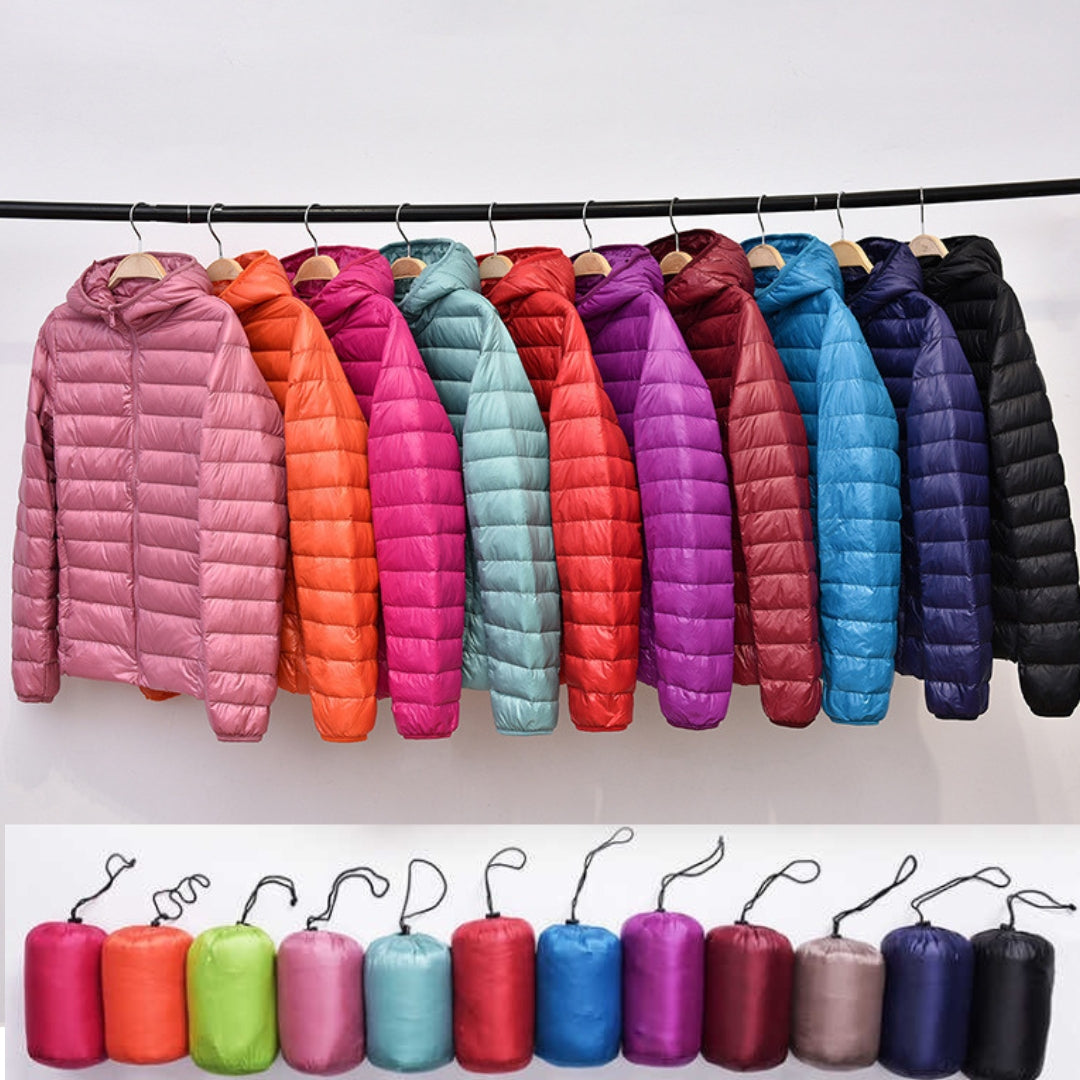 Puffer jacket with hood