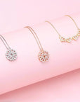 Lucky Heart Necklace with Dainty Shine