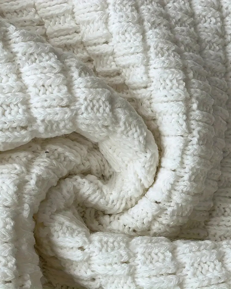 Long-Sleeved Lace-Paneled Sweater Coat