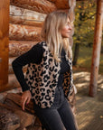 Leopard Pattern Vest Knitwear Fashion