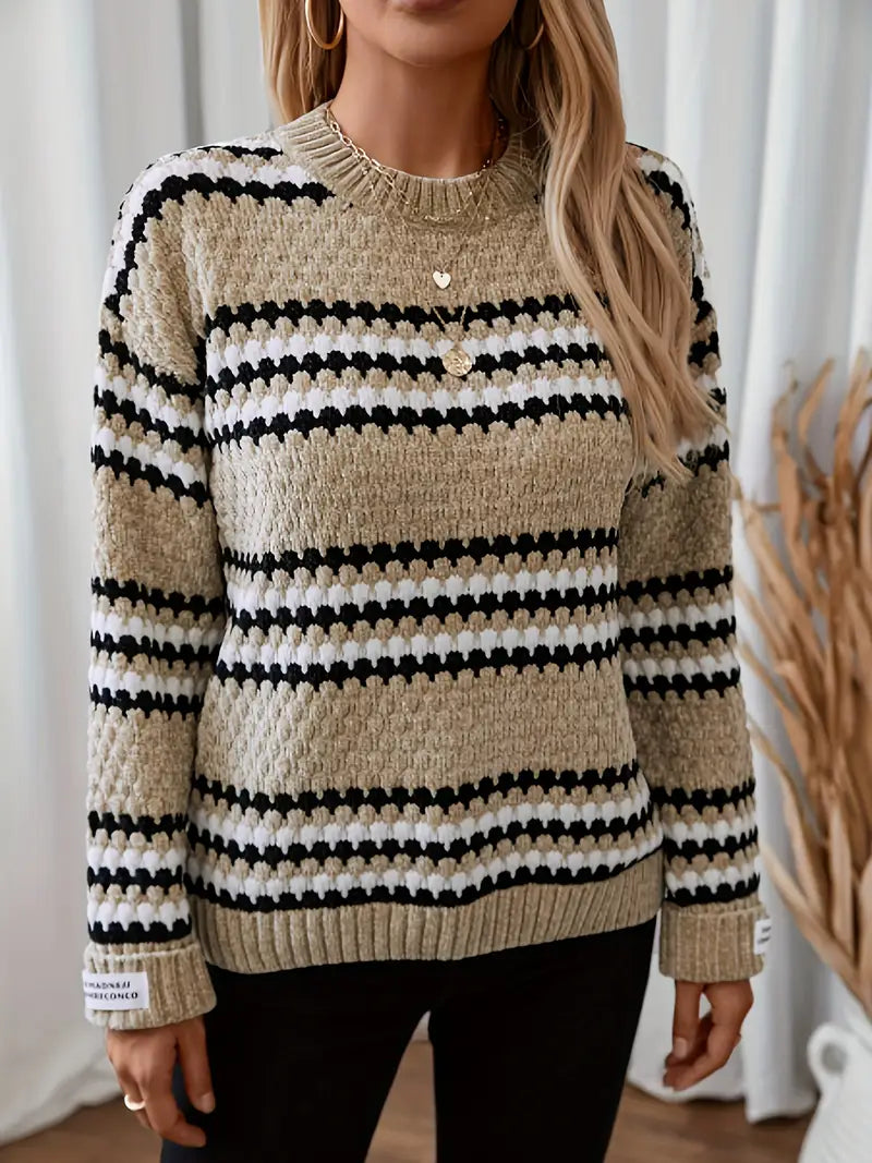 Essential Striped Sweater with Classic Fit