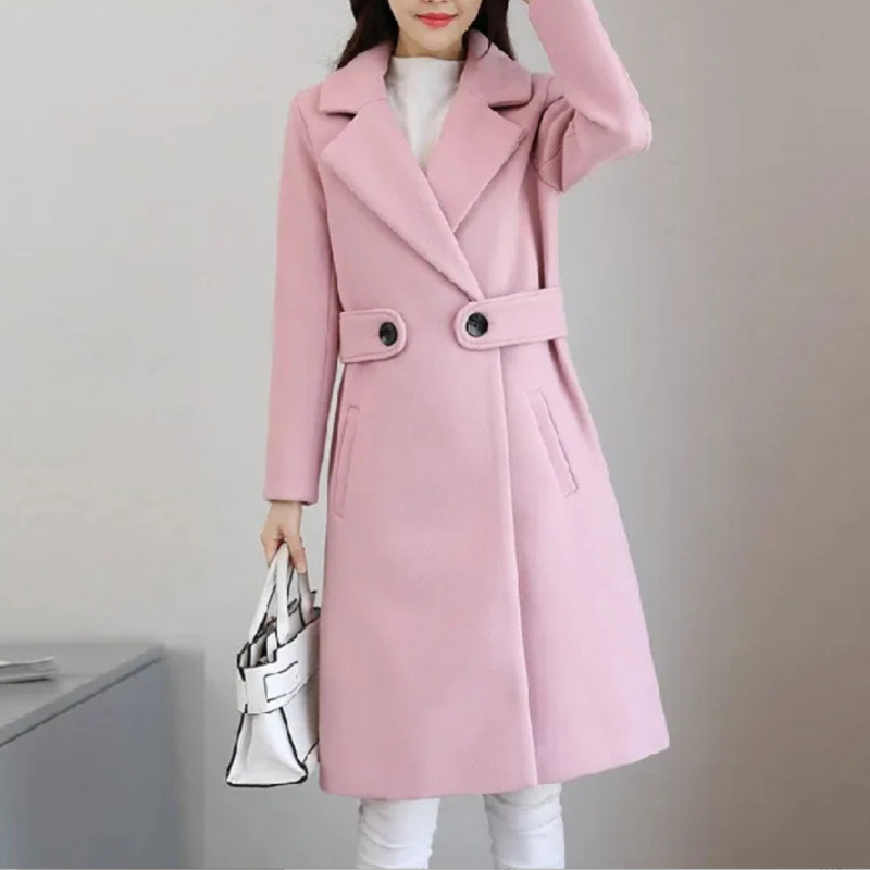 Classy Long Trench Coat with Belt