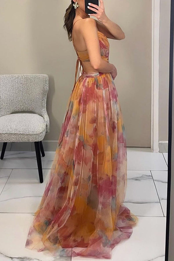 Feminine Sleeveless Maxi Dress For Women