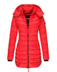 Warm Quilted Long Down Coat