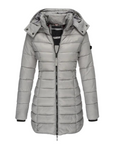 Warm Quilted Long Down Coat
