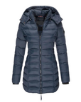 Warm Quilted Long Down Coat