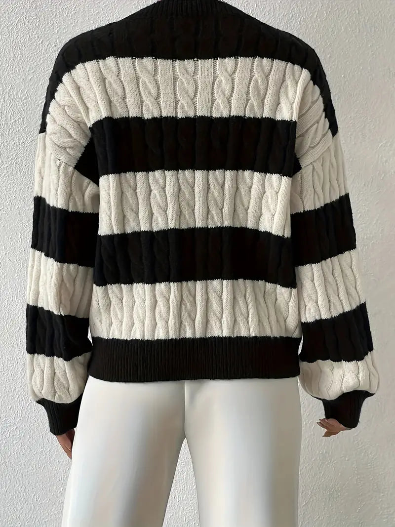 Trendy Cozy Knit Sweater for Women