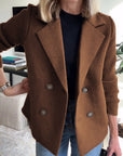 Chic Knit Sleeve Blazer