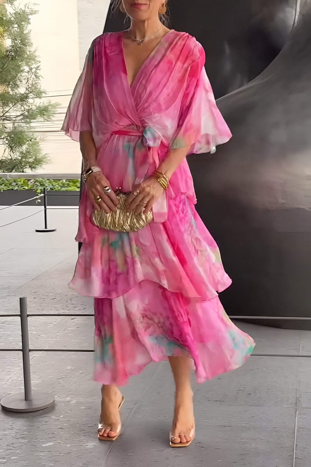 Elegant bohemian long dress