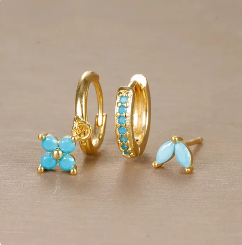 Chic Sophia Earring Set with Classic Shine