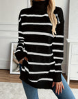 Maya Cozy Striped Knit Sweater