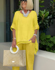 Round Neck Two-Piece Set