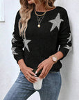 Fashionable Five-Pointed Star Sweater