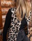 Leopard Pattern Vest Knitwear Fashion