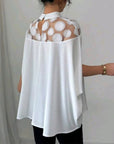 Shoulder Cutout Elegant Sleeves Top