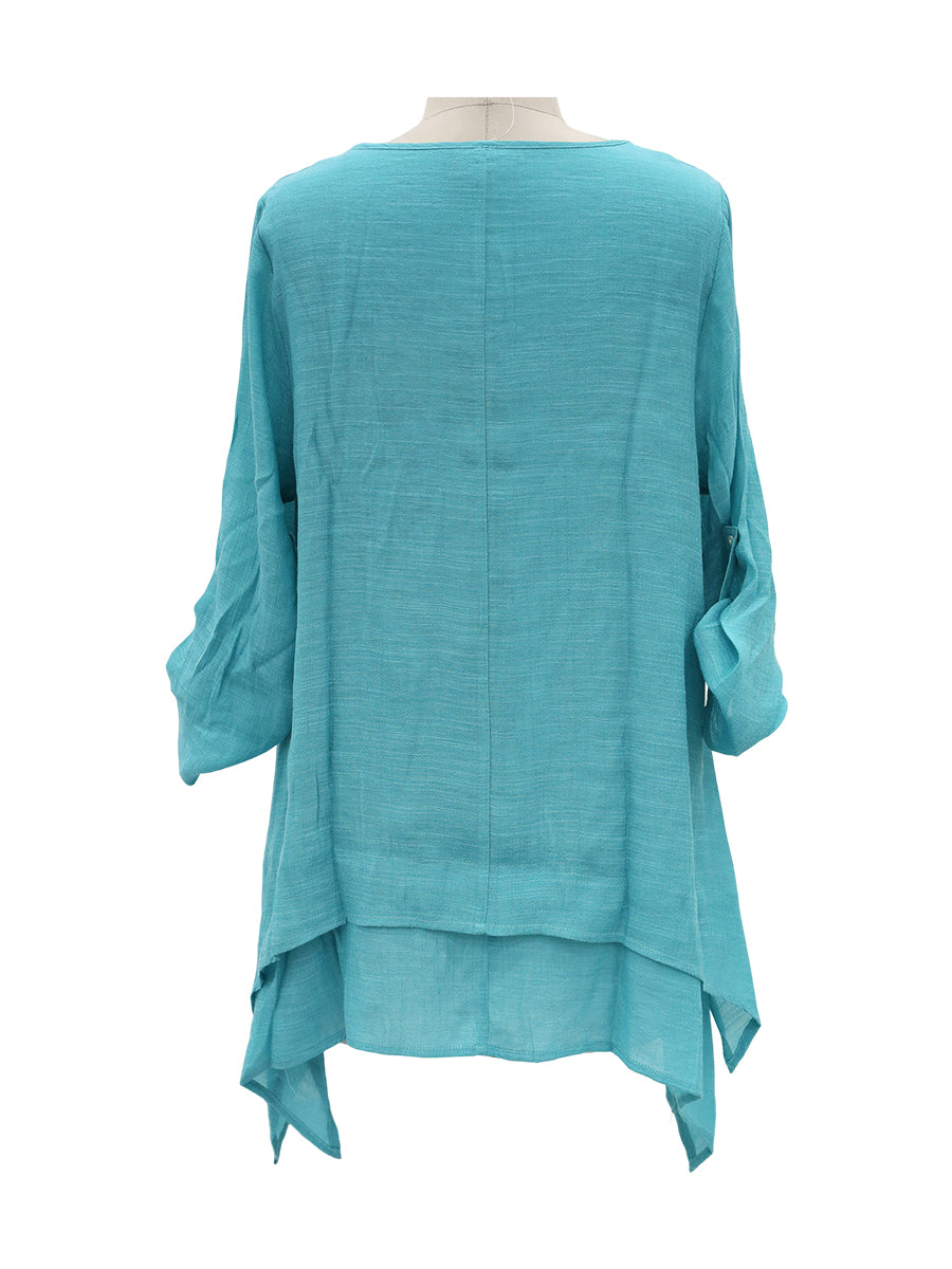 Round Neck Two-Piece Set