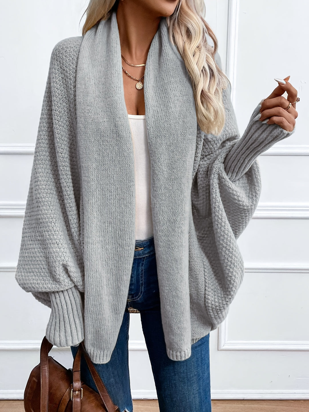 Emily Cozy Cardigan with Batwing Sleeves