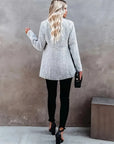 Elegant Mid-Length Coat with Pockets