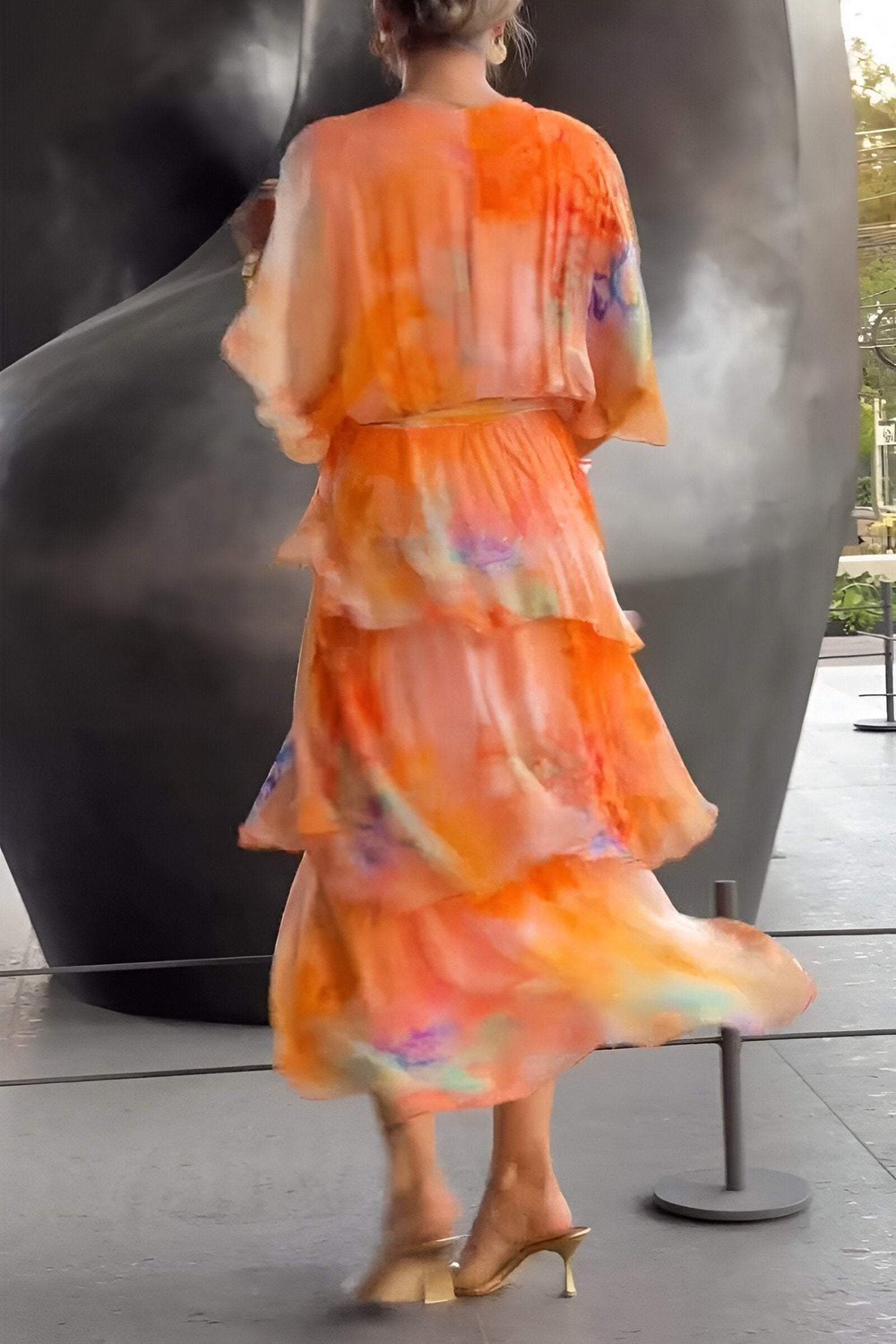 Elegant bohemian long dress