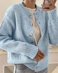 Comfortable Solid Color Cardigan