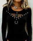 Mesh Hot Girl See-Through Fitted Top