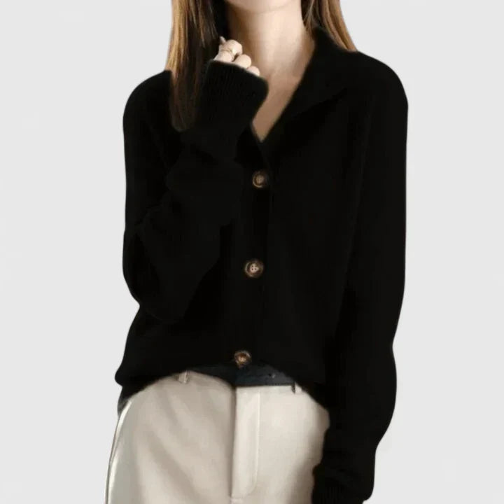 Adele Cardigan Sweater | Soft Knit, Collared Design for Women 2