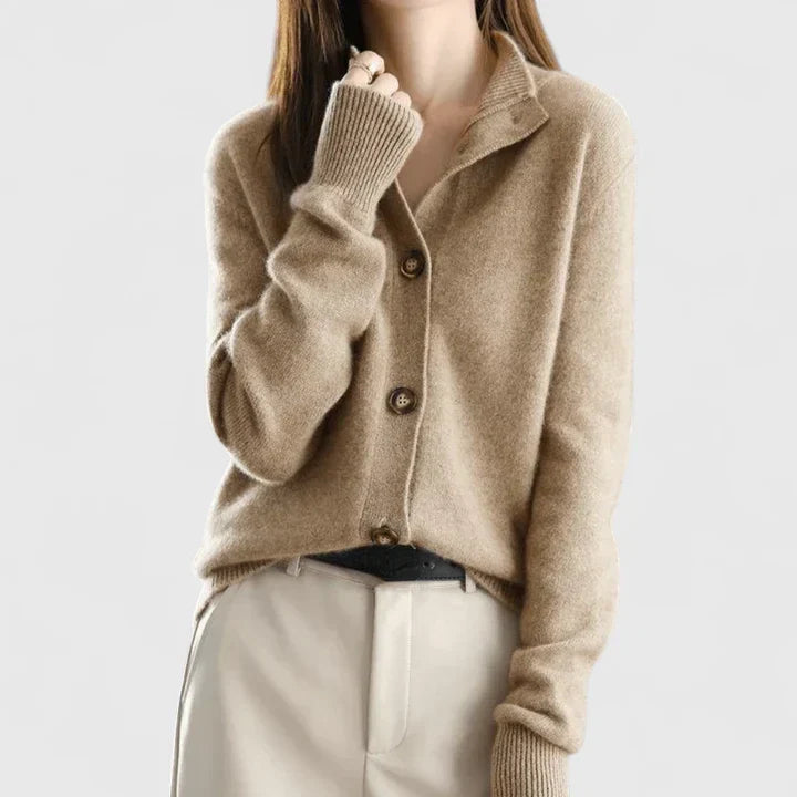 Adele Cardigan Sweater | Soft Knit, Collared Design for Women 4