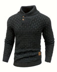 Aero Mens Sweater | Textured Knit, Shawl Collar, Tailored Fit 5