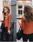 Elegant Leather Jacket with Custom Fit Feel