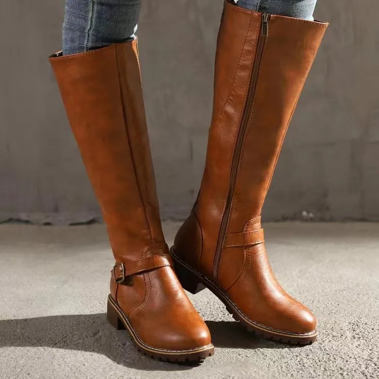Ava Women's Knee High Boots | Classic Design, Orthopedic Support 0