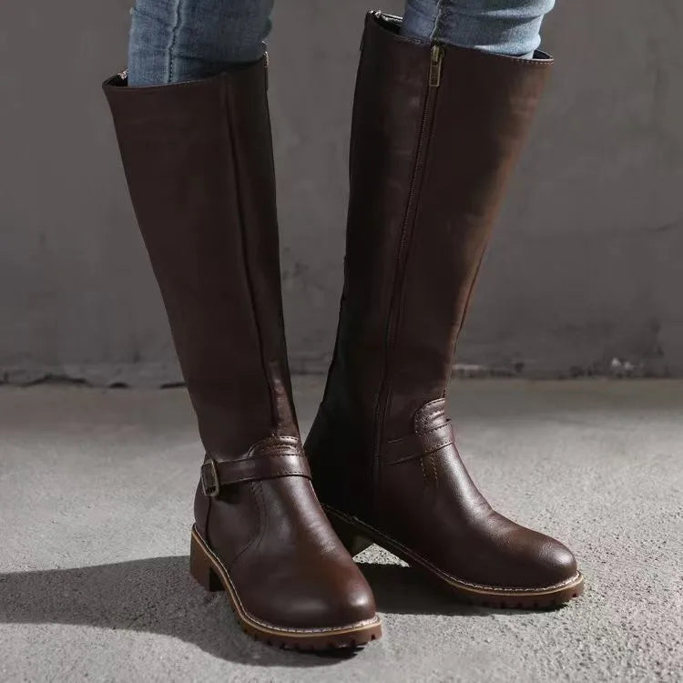 Ava Women's Knee High Boots | Classic Design, Orthopedic Support 2