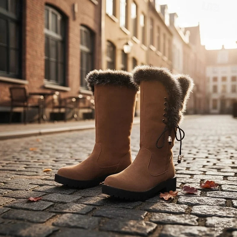 Avery Knee-High Winter Boots | Fur Trimmed, Cushioned Support for Women 1