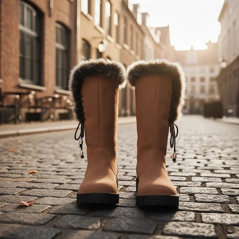 Avery Knee-High Winter Boots | Fur Trimmed, Cushioned Support for Women 2