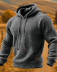 Bexley Pullover Hoodie | Textured Waffle Knit, Relaxed Fit for Men 5