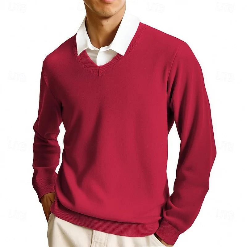 Cleo Classic Sweater | V-Neck, Ribbed Knit for Men and Women 10