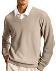 Cleo Classic Sweater | V-Neck, Ribbed Knit for Men and Women 1