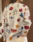 Elysia Women's Sweater | Floral Print, Cozy Knit 4