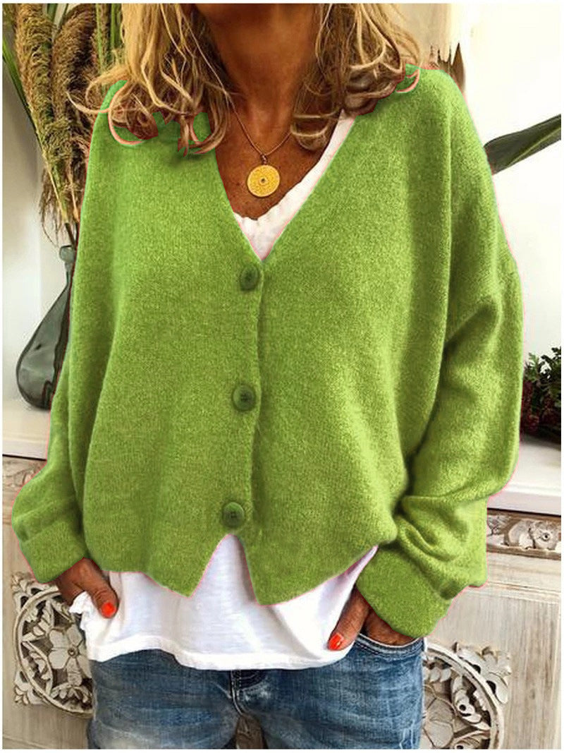 Comfortable Relaxed Fit Knit Cardigan