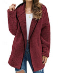 Faye Hooded Jacket | Soft Plush Fabric, Relaxed Fit 0