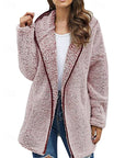 Faye Hooded Jacket | Soft Plush Fabric, Relaxed Fit 1