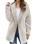 Faye Hooded Jacket | Soft Plush Fabric, Relaxed Fit 2