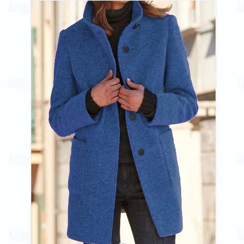 Felicity Winter Coat | Tailored Stand-Collar, Lightweight Insulation 0