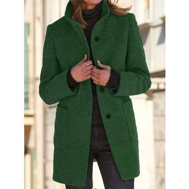 Felicity Winter Coat | Tailored Stand-Collar, Lightweight Insulation 2