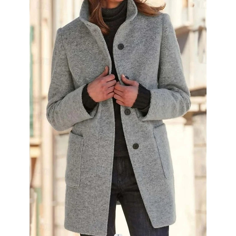 Felicity Winter Coat | Tailored Stand-Collar, Lightweight Insulation 4