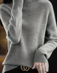 Frances Black Turtleneck Sweater | Soft Knit, Relaxed Fit 11